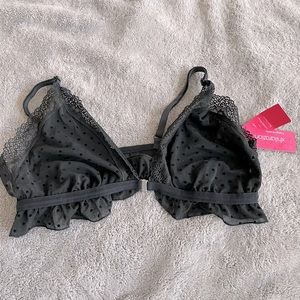 Cute black polka dot and lace cami